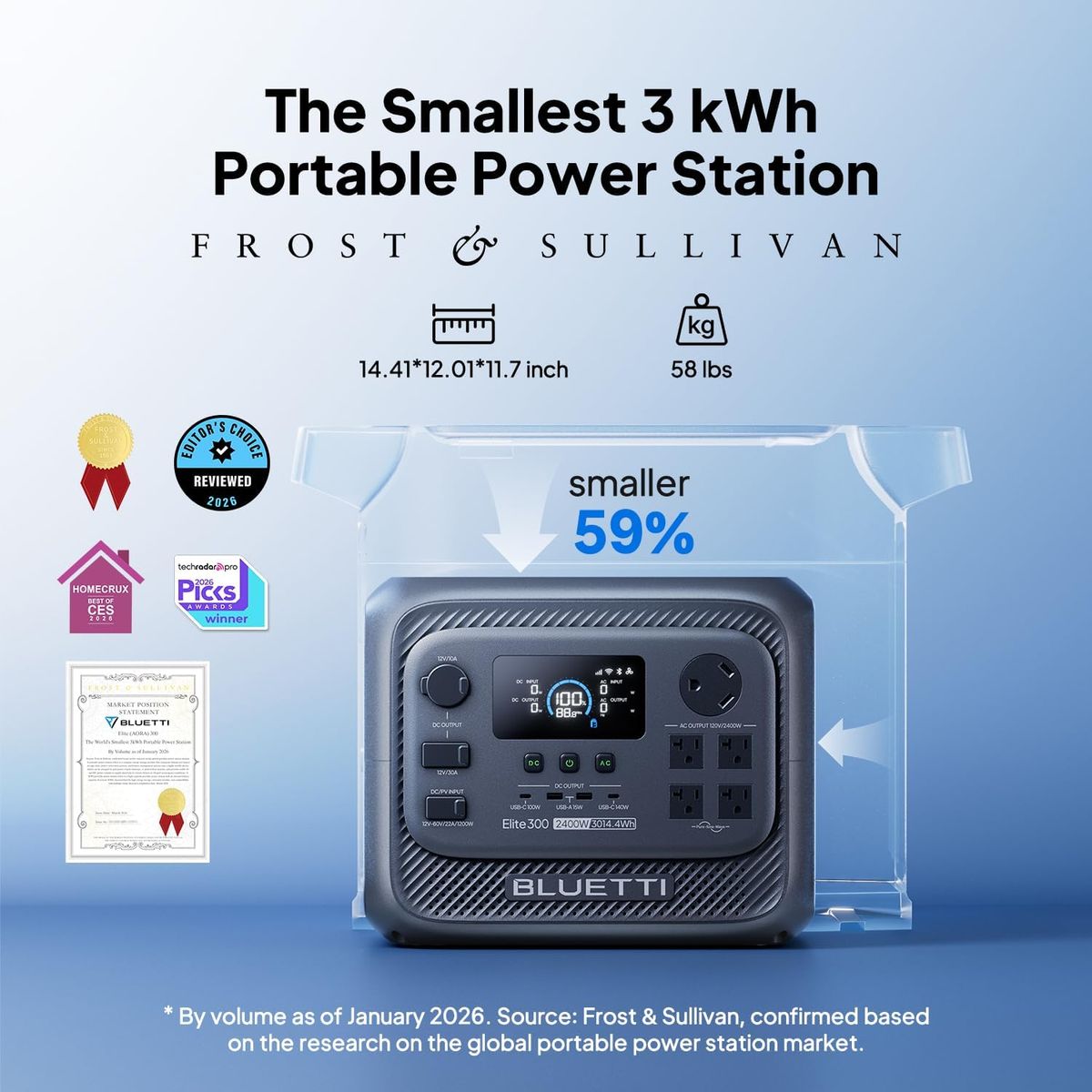 BLUETTI Elite 300 Power Station: 3014.4Wh of Quiet Power