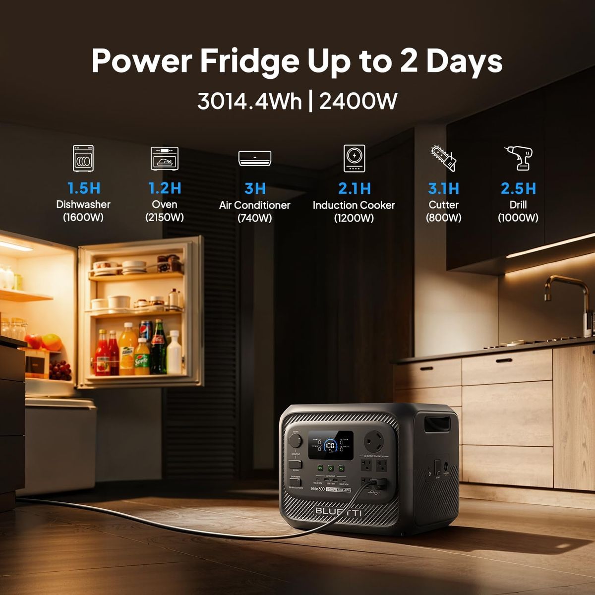 BLUETTI Elite 300 Power Station: 3014.4Wh of Quiet Power