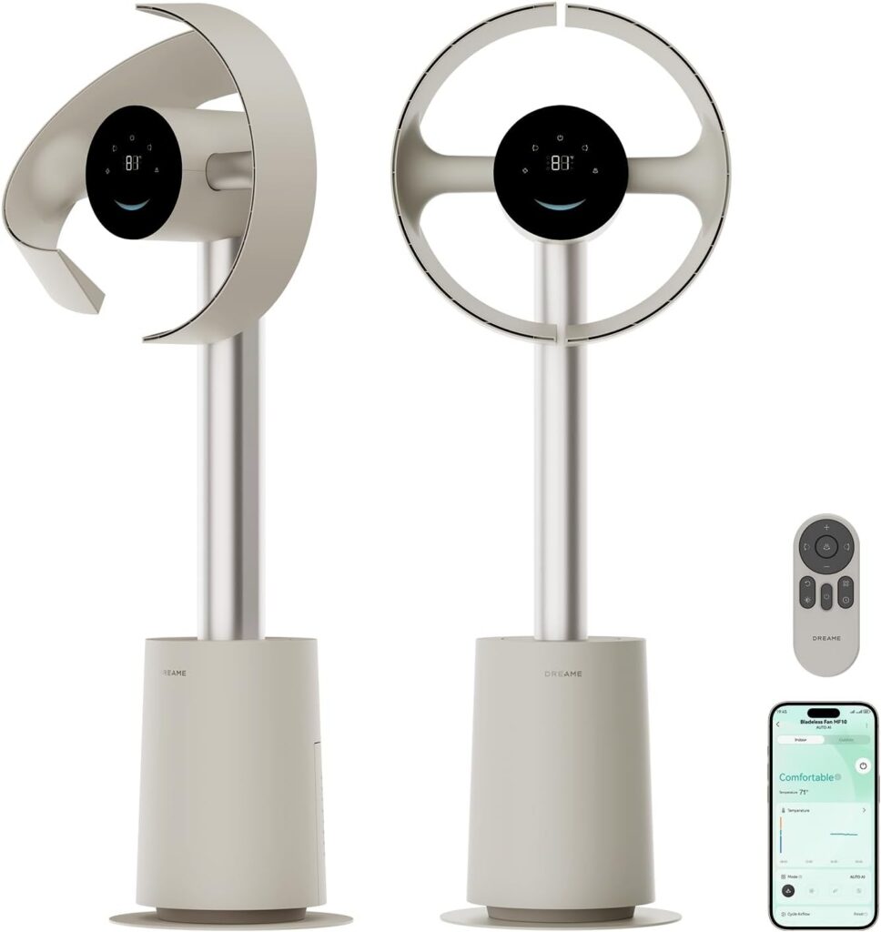 DREAME Bladeless Tower Fan MF10: Cool Comfort for Your Bedroom