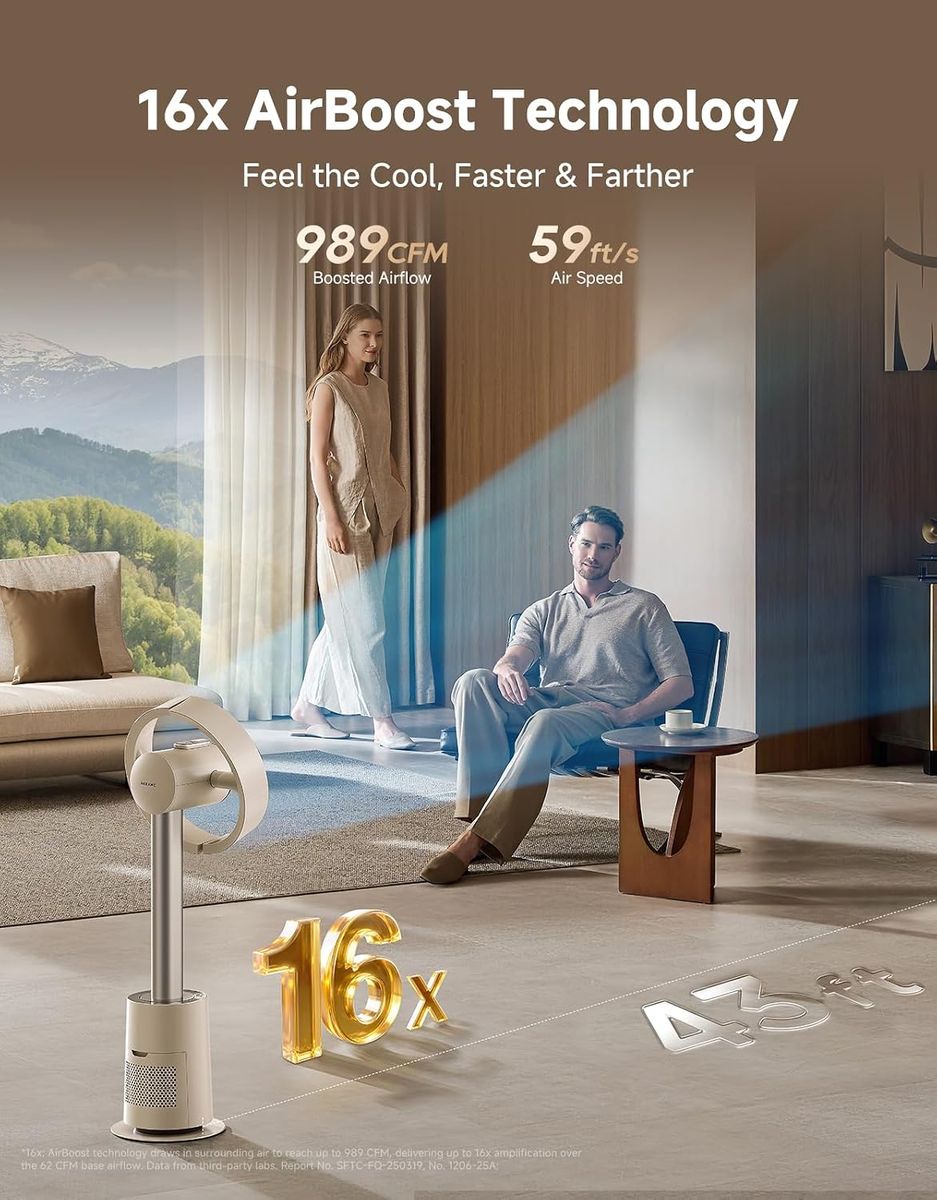 DREAME Bladeless Tower Fan MF10: Cool Comfort for Your Bedroom