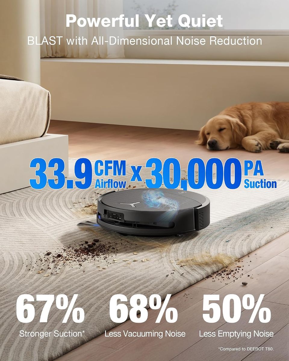 ECOVACS DEEBOT T90 PRO Omni: 30,000Pa Suction Power
