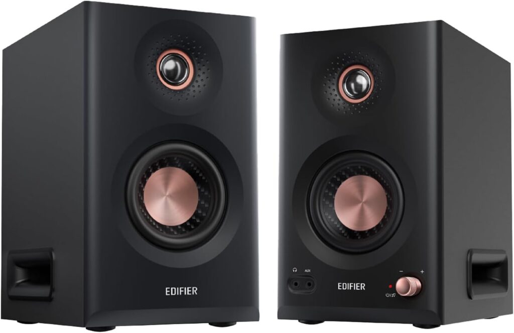 Edifier MR5 2.0 Studio Monitor Bookshelf Speakers: Black, 110W RMS