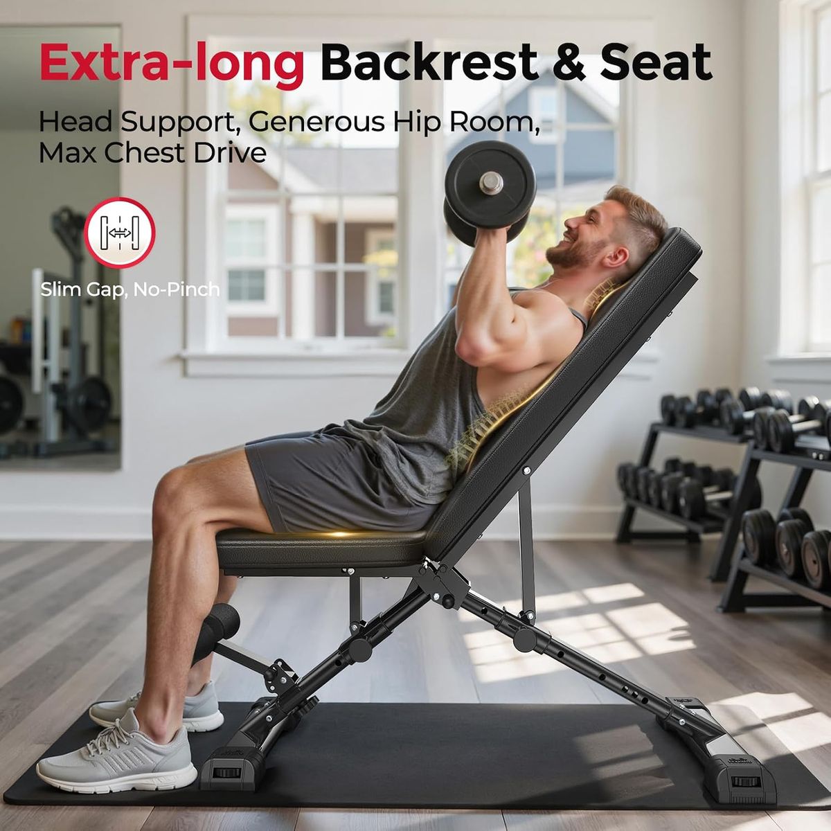 FLYBIRD WB5 Weight Bench: Cozy Home Gym Upgrade