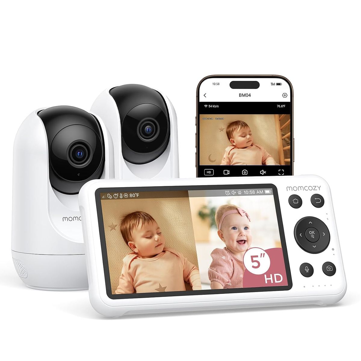 Momcozy BM04 Smart WiFi Baby Monitor: Dual-Cam Domination
