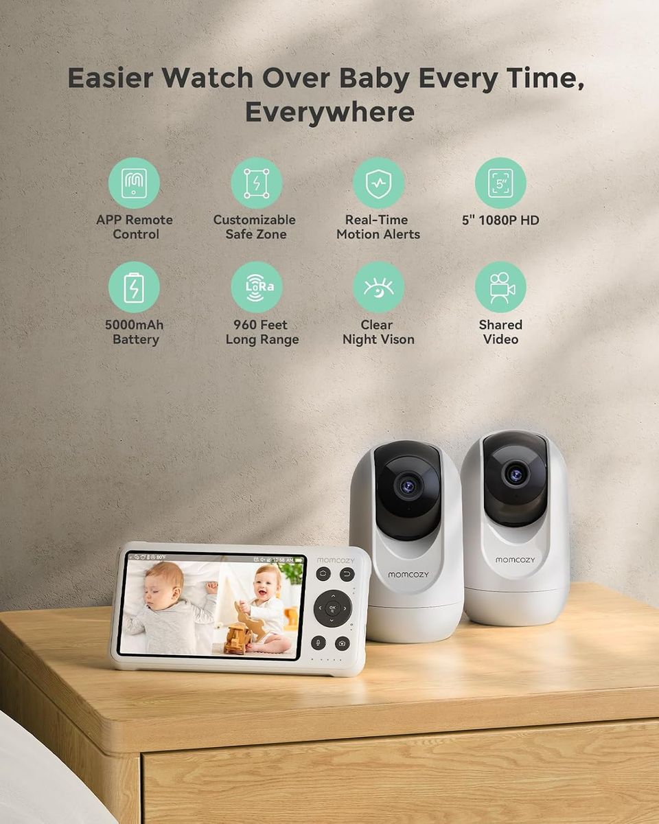Momcozy BM04 Smart WiFi Baby Monitor: Dual-Cam Domination