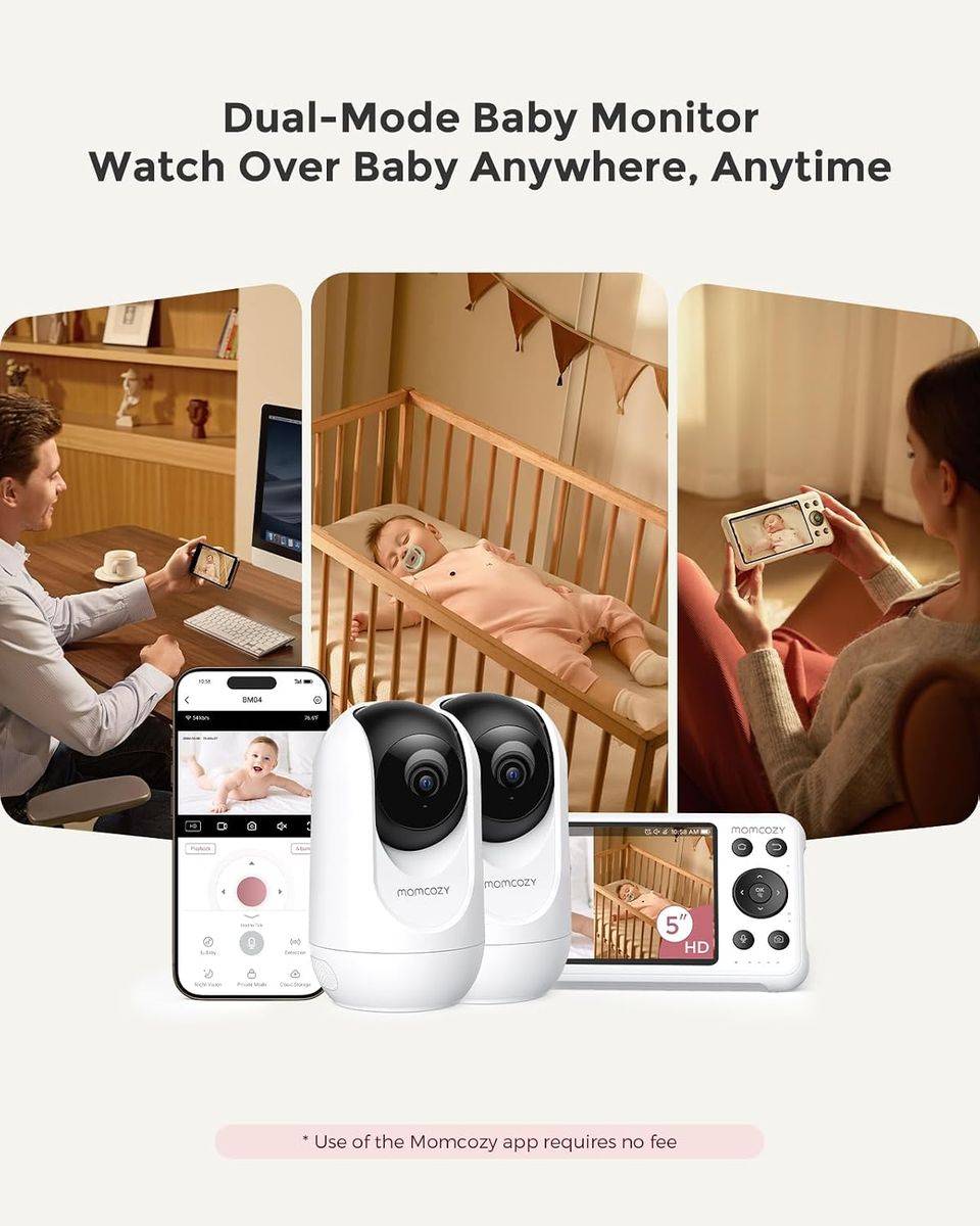 Momcozy BM04 Smart WiFi Baby Monitor: Dual-Cam Domination
