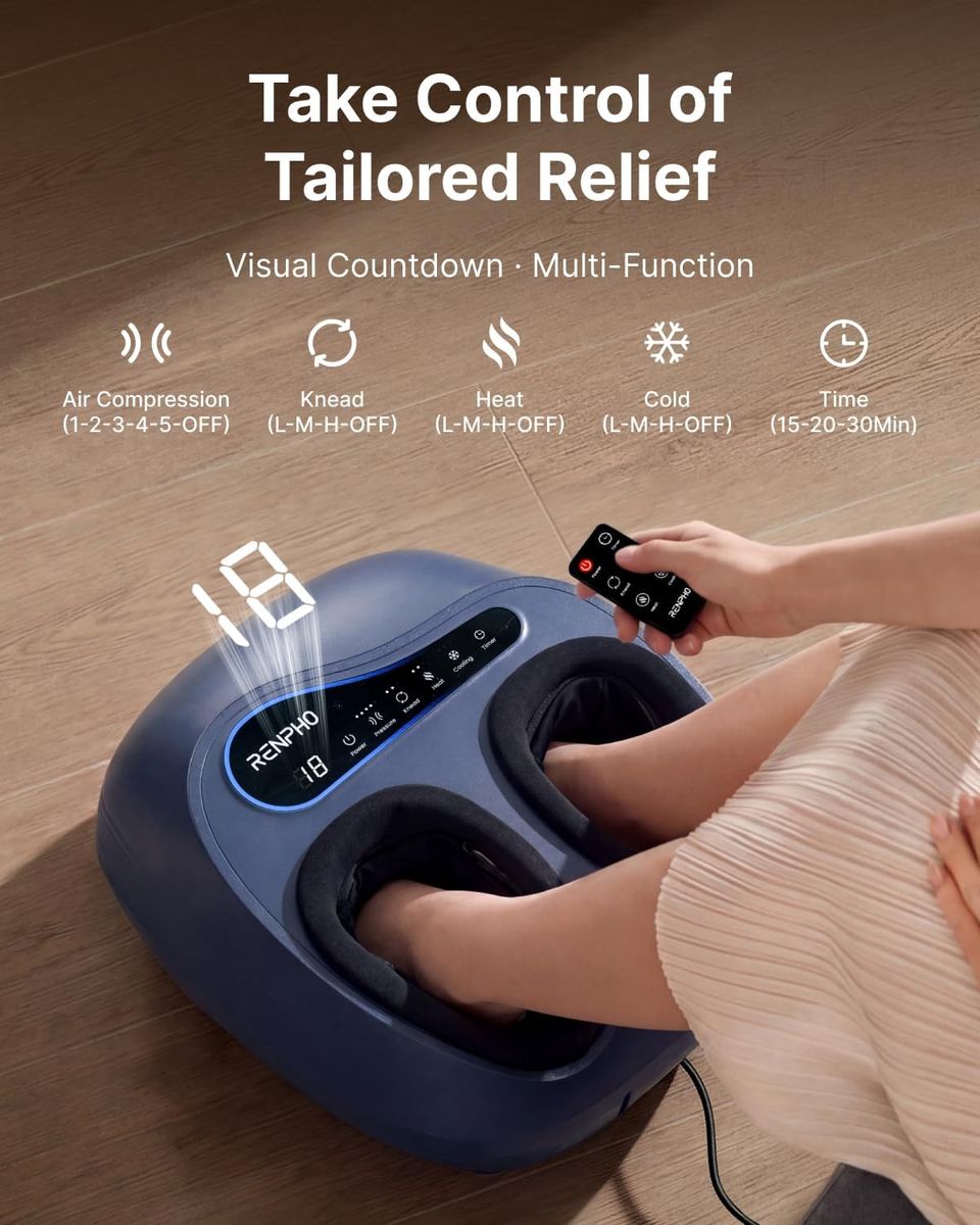 RENPHO Active Thermacool 2 Massage Gun: Hot & Cold Relief