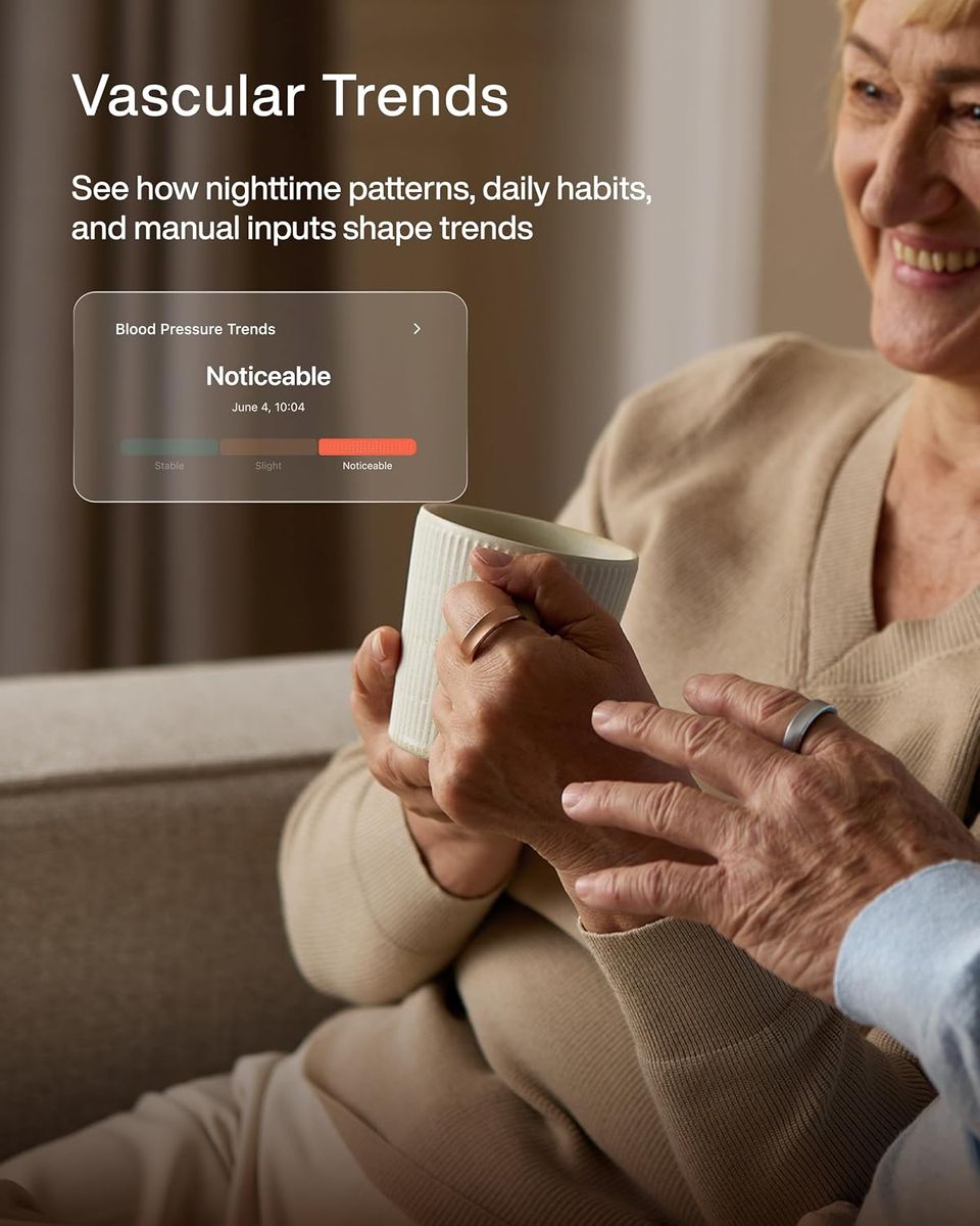 RingConn Gen 3 Smart Ring: Vascular Trends in Brushed Silver