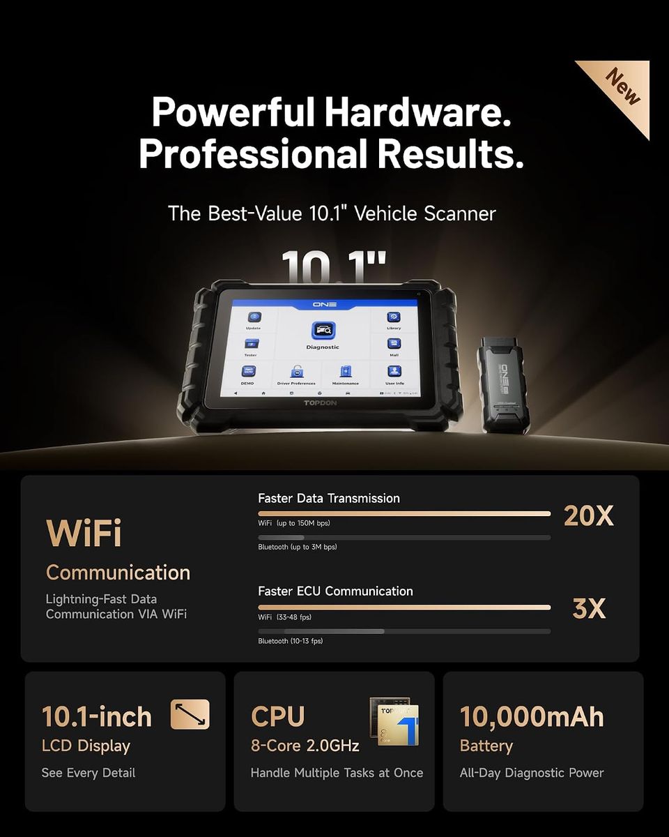 TOPDON ONE Bidirectional Scan Tool: A 10.1" Diagnostic Powerhouse