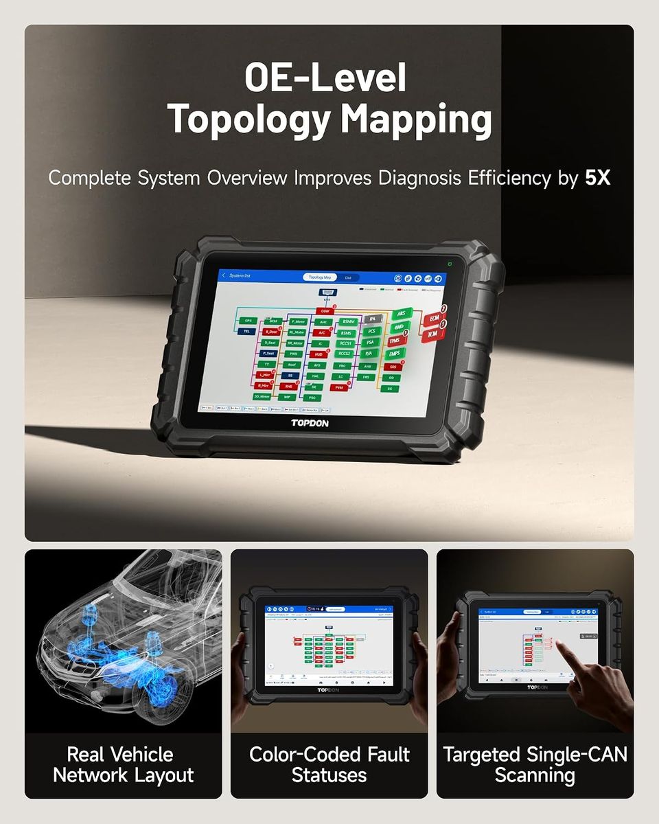 TOPDON ONE Bidirectional Scan Tool: A 10.1" Diagnostic Powerhouse