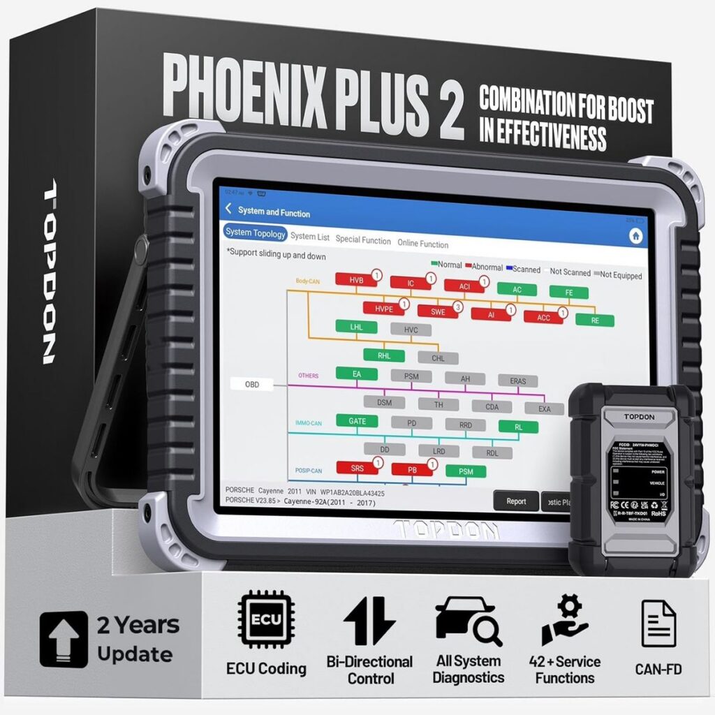 TOPDON Phoenix Plus 2 Scan Tool: ECU Coding Made Easy