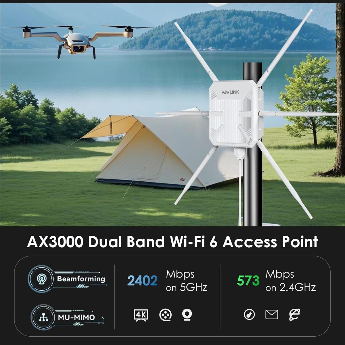 WAVLINK 2026 AX3000 Outdoor WiFi 6 Extender Review