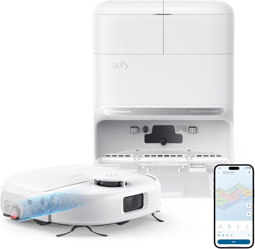 eufy C28 Robot Vacuum and Mop Combo: 15,000 Pa Power
