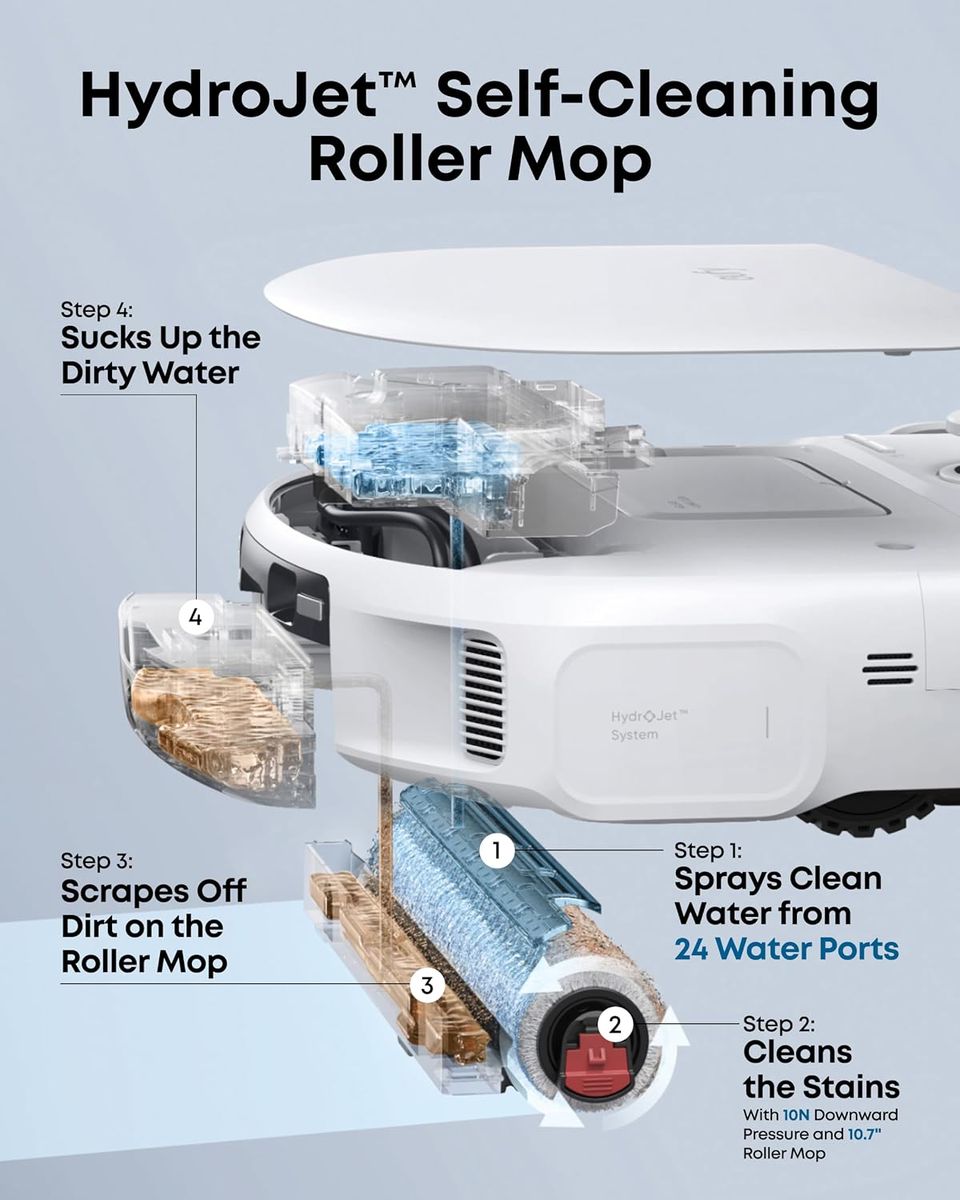 eufy C28 Robot Vacuum and Mop Combo: 15,000 Pa Power