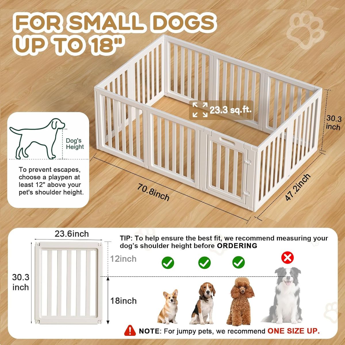 LoveTail Dog Playpen Indoor: The Ultimate 10-Panel Puppy Playpen