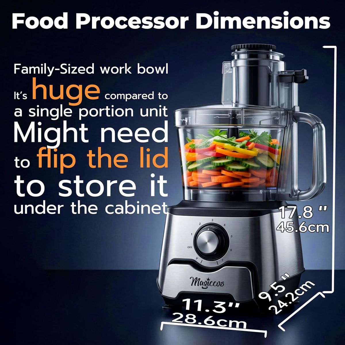 Magiccos 14-Cup Food Processor: Power Meets Precision