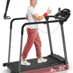 Redliro Treadmill for Seniors with Long Handrails – Safe Walking